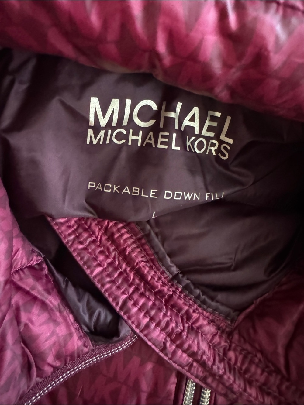 Michael Kors Packable Down Fill Puffer Vest - Picture 3 of 5